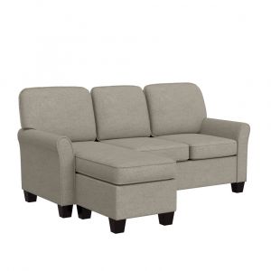 Hillsdale Furniture - Upholstered Reversable Sectional Chaise, Greige - 9051SEC