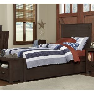Hillsdale Kids - Highlands Twin Alex Panel Bedwith Trundle - Espresso - 11020NT