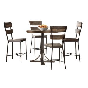 Hillsdale - Jennings 5 Piece Counter Height Dining Set With Non Swivel Counter Height Stools - 4022CDP5PC