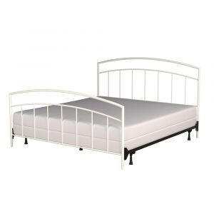 Hillsdale - Julien King Metal Bed, Textured White - 1280BKR