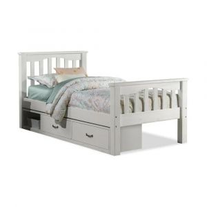 Hillsdale Kids and Teen - Highlands Harper Wood Twin Bed with 2 Storage Units, Espresso - 11050N2S