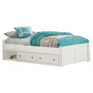 Hillsdale Kids and Teen - Pulse Wood Twin Platform Bed with Storage, White - 33001NS