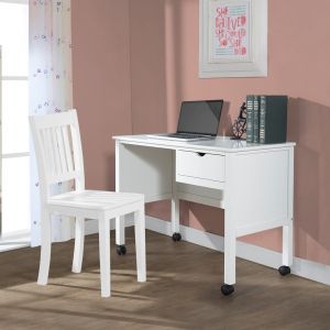 Hillsdale Kids and Teen - Schoolhouse 4.0 Desk and Chair, White - 2184-7540DC