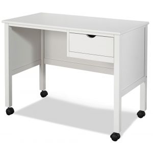 Hillsdale Kids and Teen - Schoolhouse 4.0 Wood 1 Drawer Desk, White - 2184-7540