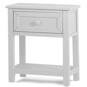Hillsdale Kids and Teen - Schoolhouse 4.0 Wood 1 Drawer Nightstand, White - 2184-7530
