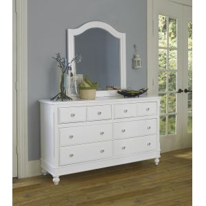 Hillsdale Kids - Lake House 8 Drawer Dresser W/ Mirror White - 1500NDM