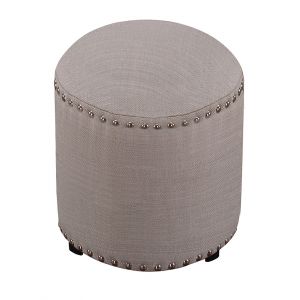 Hillsdale - Laura Backless Vanity Stool - Gray Fabric - 50993