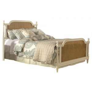 Hillsdale - Melanie Wood and Cane Queen Bed, White - 2167BQR