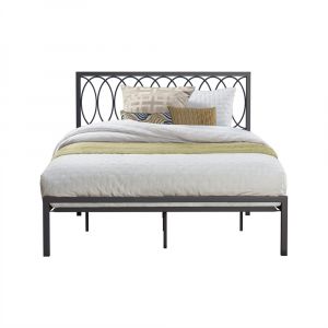 Hillsdale - Naomi Queen Metal Bed, Gray - 2605-500