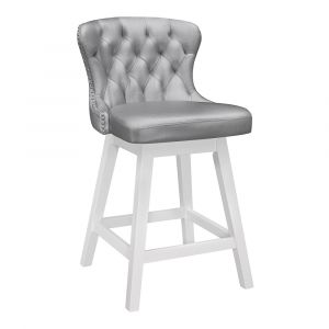 Hillsdale - Rosabella Wood Swivel Counter Height Stool, White - 4978-827