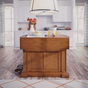 Homestyles Furniture - Americana Brown Kitchen Island - 5004-94