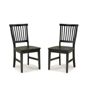 Homestyles Furniture - Arts & Crafts Black Chair - (Set of 2) - 5181-802