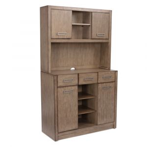 Homestyles Furniture - Big Sur Brown Buffet with Hutch - 5506-687