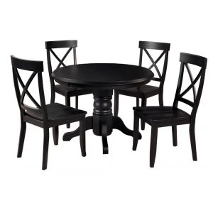 Homestyles Furniture - Blair Black 5 Piece Dining Set - 5178-318