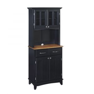 Homestyles Furniture - Buffet of Buffets Black Server with Hutch - 5001-0046-42