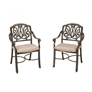 Homestyles Furniture - Capri Taupe Chair - (Set of 2) - 6659-80