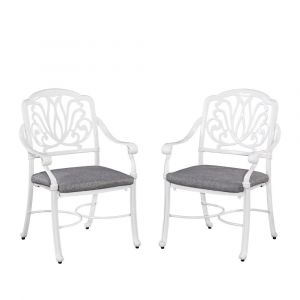 Homestyles Furniture - Capri White Chair - (Set of 2)- 6662-80
