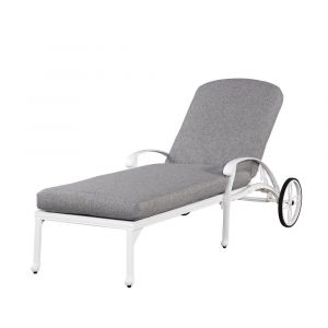 Homestyles Furniture - Capri White Chaise Lounge - 6662-83