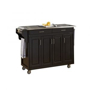 Homestyles Furniture - Create-a-Cart Black Kitchen Cart - 9200-1042