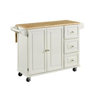 Homestyles Furniture - Dolly Madison White Kitchen Cart - 4511-95