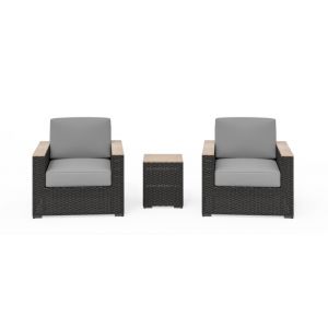 HomeStyles Furniture - Outdoor Arm Chair Pair and Side Table - 6801-11D-T