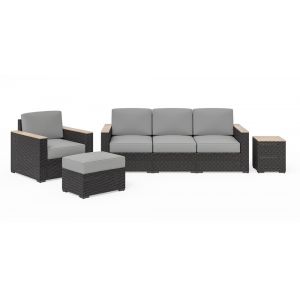 HomeStyles Furniture - Outdoor Sofa, Arm Chair, Ottoman and Side Table - 6801-3119-T