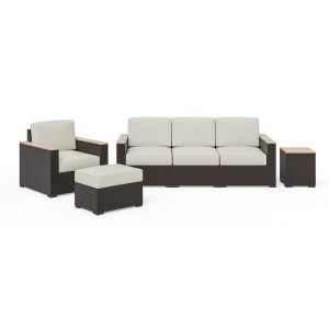HomeStyles Furniture - Outdoor Sofa, Arm Chair, Ottoman and Side Table - 6800-3119-T