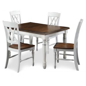 Homestyles Furniture - Monarch White 5 Piece Dining Set - 5020-308