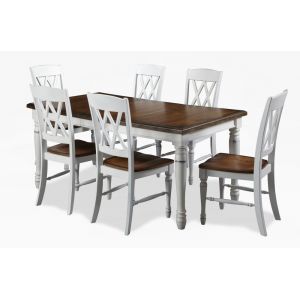 Homestyles Furniture - Monarch White 7 Piece Dining Set - 5020-309