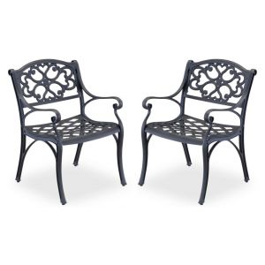 Homestyles Furniture - Sanibel Black Chair - (Set of 2) - 6654-80