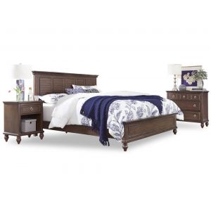 Homestyles - Southport Brown King Bed with Nightstand and Chest - 5503-6021