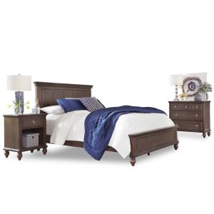 Homestyles - Southport Brown Queen Bed with Nightstand and Chest - 5503-5021