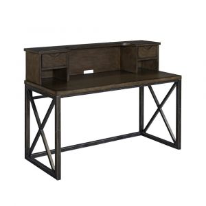Homestyles Furniture - Xcel Brown Desk with Hutch - 5079-154