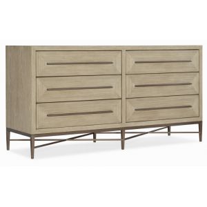 Hooker Furniture - Cascade Six-Drawer Dresser - 6120-90202-80