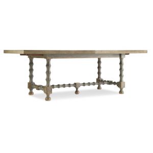 Hooker Furniture - Ciao Bella 84in Trestle Table w/ 2 - 18in Leaves - Natural/Gray - 5805-75200-85