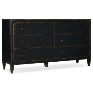Hooker Furniture - Ciao Bella Six - Drawer Dresser - Black - 5805-90002-99