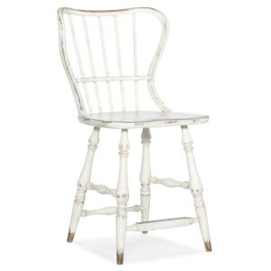 Hooker Furniture - Ciao Bella Spindle Back Counter Stool - White - 5805-75351-02