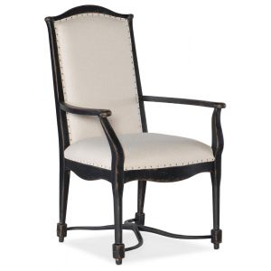 Hooker Furniture - Ciao Bella Upholstered Back Arm Chair - Black Finish - 5805-75300-99