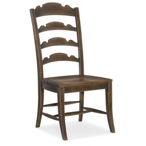 Hooker Furniture - Hill Country Twin Sisters Ladderback Side Chair - 5960-75310-BRN