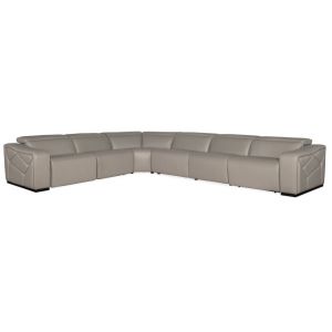 Hooker Furniture - Opal 6 Piece Sectional with 3 Power Recliners & Power Headrest - SS602-G6PS-091