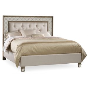 Hooker Furniture - Sanctuary King Mirrored Upholstered Bed - 5414-90866