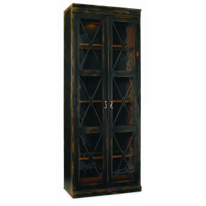 Hooker Furniture - Sanctuary Two-Door Thin Display Cabinet - Ebony - 3005-50001
