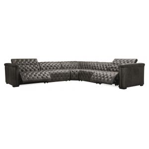 Hooker Furniture - Savion Grandier 5 pc Sectional w/2 Power Recline & 4 Power Headrest - SS434-G5PS-096