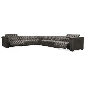 Hooker Furniture - Savion Grandier 6 pc Sectional w/3 Power Recline & Power Headrest - SS434-G6PS-096