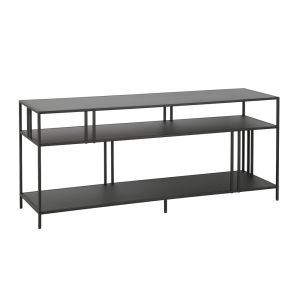 Hudson & Canal - Cortland Rectangular TV Stand with Metal Shelves for TV's up to 60