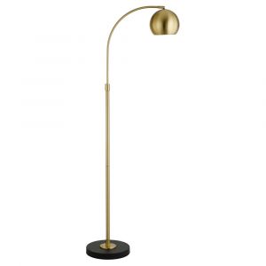 Hudson & Canal - Olivia Arc Floor Lamp in Brass/Blackened Bronze/Brass - FL1574