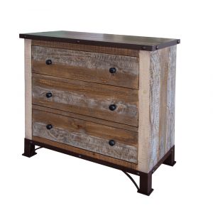 IFD - Antique Multicolor 3 Drawer, Chest - IFD9661CHTSM