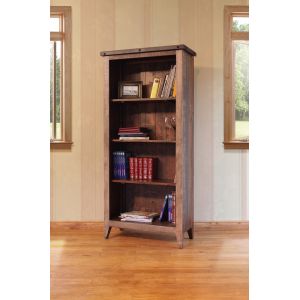 IFD - Antique Multicolor  Bookcase, 12 Different Positions Available for Shelves (1 Middle Fixed Shelf + 2) - IFD966BKCS-70