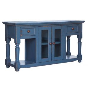 IFD - Aruba 2 Drawer & 2 Doors. Sofa Table, Dark Blue Finish - IFD7331SOFDK