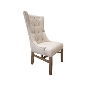 IFD - Aruba Tufted Back Side Chair w/ a Nailhead Trim (Set of 2) - IFD7332CHR
